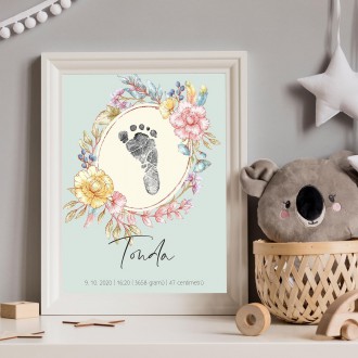 Personalized Poster Baby Birth - 23
