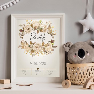 Personalized Poster Baby Birth - 36