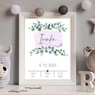 Personalized Poster Baby Birth - 42