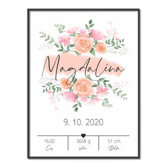 Personalized Poster Baby Birth - 43