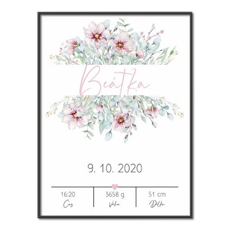 Personalized Poster Baby Birth - 45