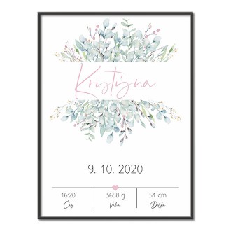 Personalized Poster Baby Birth - 46