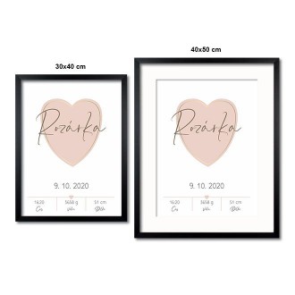Personalized Poster Baby Birth - 51