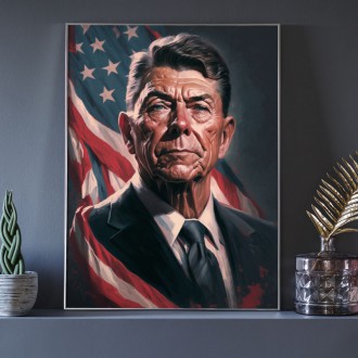 US President Ronald Regan