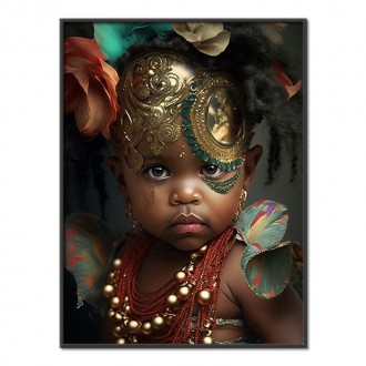 Child with golden ornaments