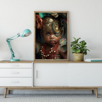 Child with golden ornaments