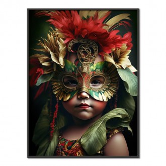 A child in a carnival mask 3