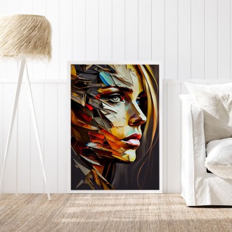 Oil painting - Abstract face