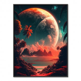 Space nature - tropical island