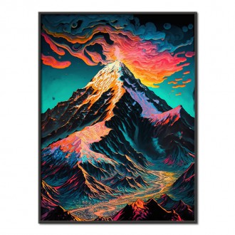 Abstract mountain scenery