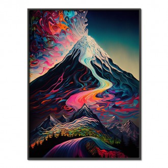 Abstract mountain landscape