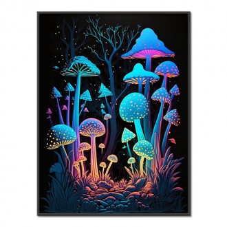 Magic mushroom forest