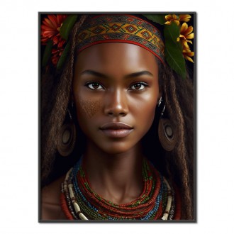 Woman with tribal headdress