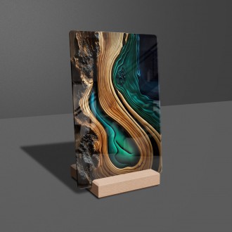 Acrylic glass Epoxy and wood 3