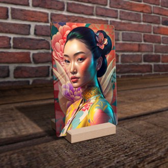 Acrylic glass Seductive geisha