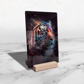 Acrylic glass Pastel tiger