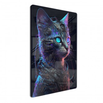 Acrylic glass Cyborg cat
