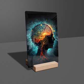 Acrylic glass Fantastic human brain