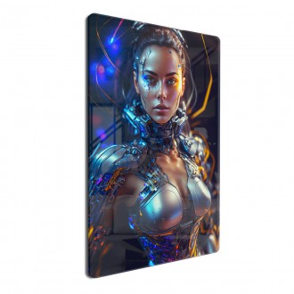 Acrylic glass Cyborg woman
