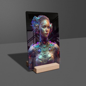 Acrylic glass Cyborg Woman 2