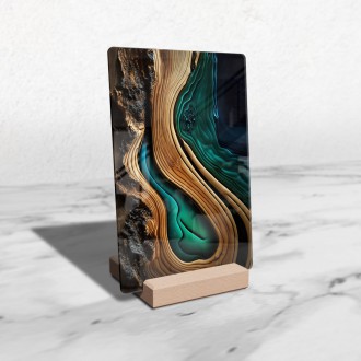 Acrylic glass Epoxy and wood 3