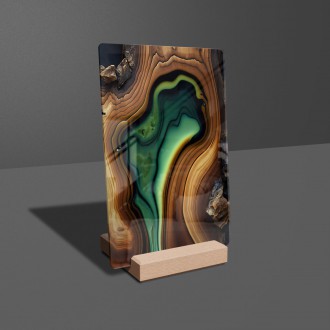 Acrylic glass Epoxy and wood 4