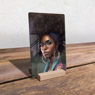 Acrylic glass Fashion portrait - glasses