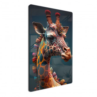 Acrylic glass Psychedelic Giraffe