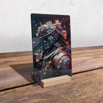 Acrylic glass Samurai warrior