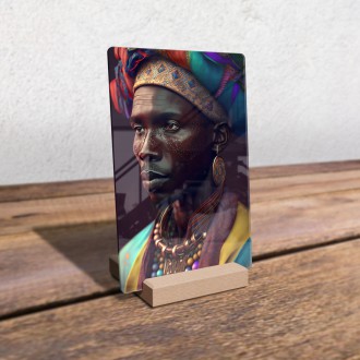 Acrylic glass African fashion