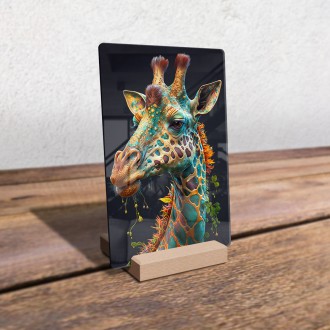 Acrylic glass Psychedelic Giraffe 2