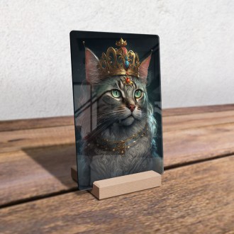 Acrylic glass Cat Queen 2