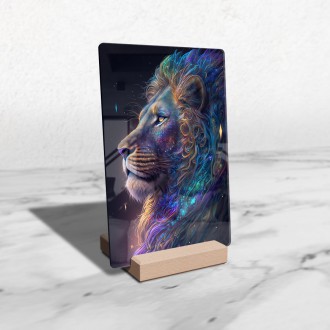 Acrylic glass Space lion
