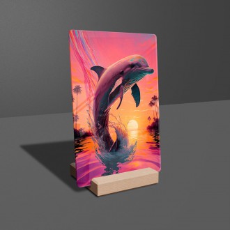Acrylic glass Dancing dolphin