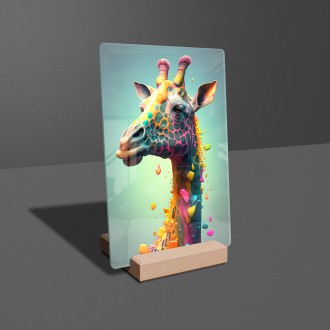 Acrylic glass Psychedelic Giraffe 3