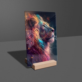 Acrylic glass Space Lion 2