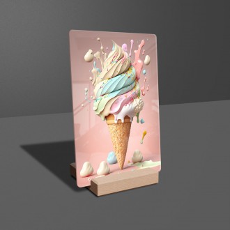 Acrylic glass Ice cream 2