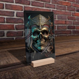 Acrylic glass Pirate mask