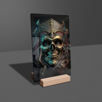 Acrylic glass Pirate mask