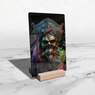 Acrylic glass Pirate skull