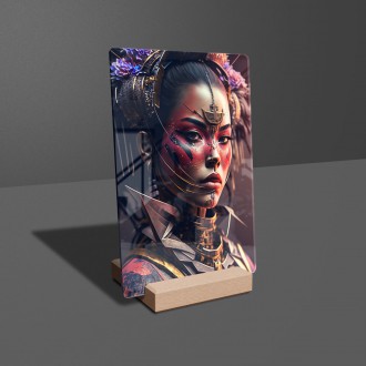 Acrylic glass Samurai girl
