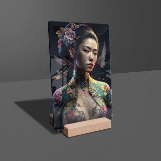 Acrylic glass Japanese Geisha