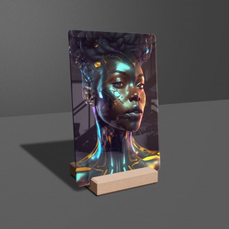 Acrylic glass Cyber woman