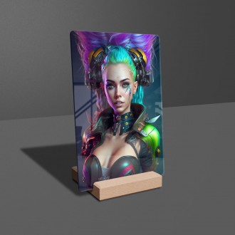 Acrylic glass Cyberpunk girl