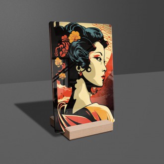 Acrylic glass Painting - Geisha