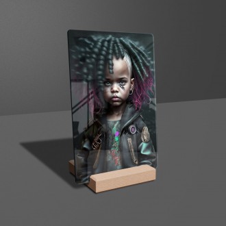 Acrylic glass Punk rock little girl