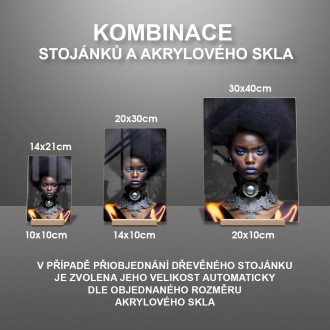 Acrylic glass African Fashion 5