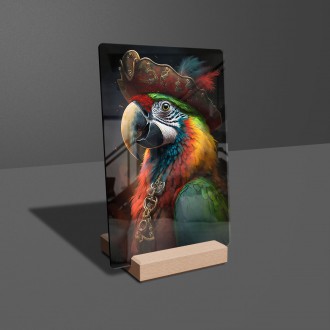Acrylic glass Parrot Pirate 2