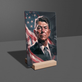 Acrylic glass US President Ronald Regan