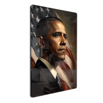 Acrylic glass US President Barack Obama
